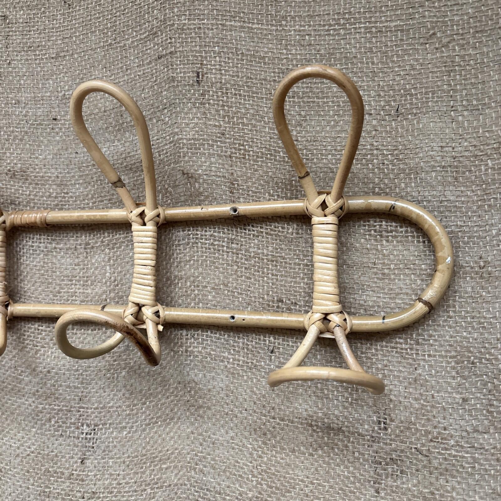 Bamboo Wall Hooks - Vintage - Retro - Coat Hooks