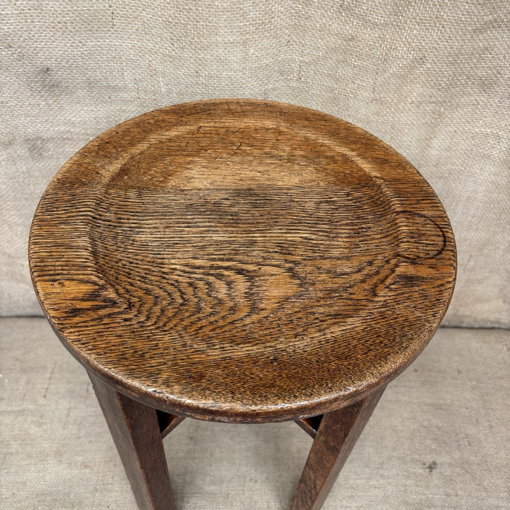 Antique Oak Small Table / Plant Stand / Cottage / Farmhouse