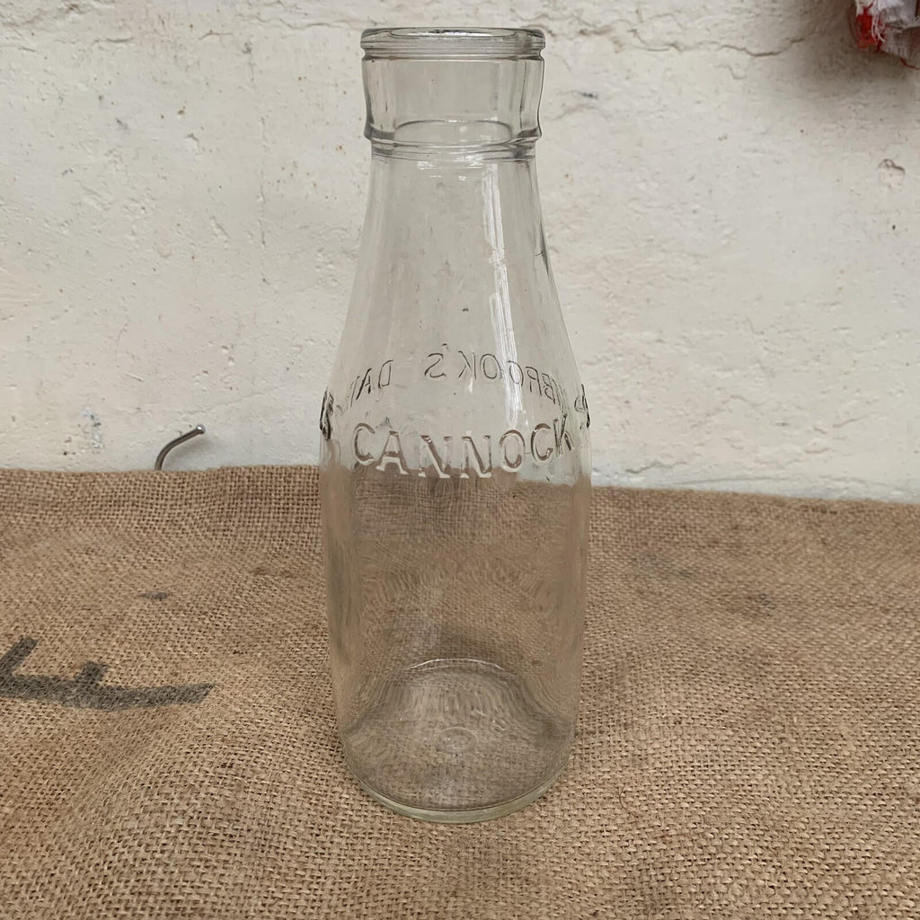 Vintage Milk Bottle: lovely Sambrook’s Dairies Cannock -  Dairy - Kitchenalia