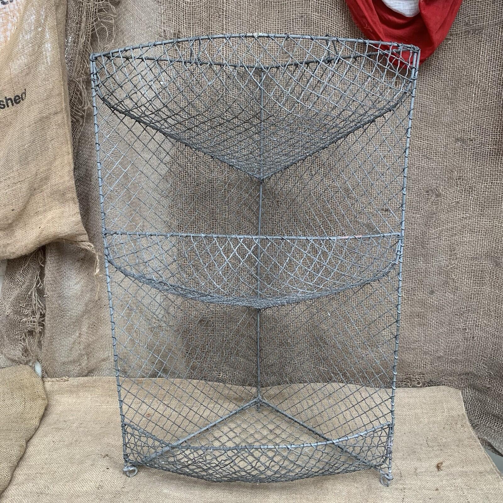 Victorian Wire Vegetable Rack - Antique - 3 Tier - Rustic - Cottage - Farmhouse